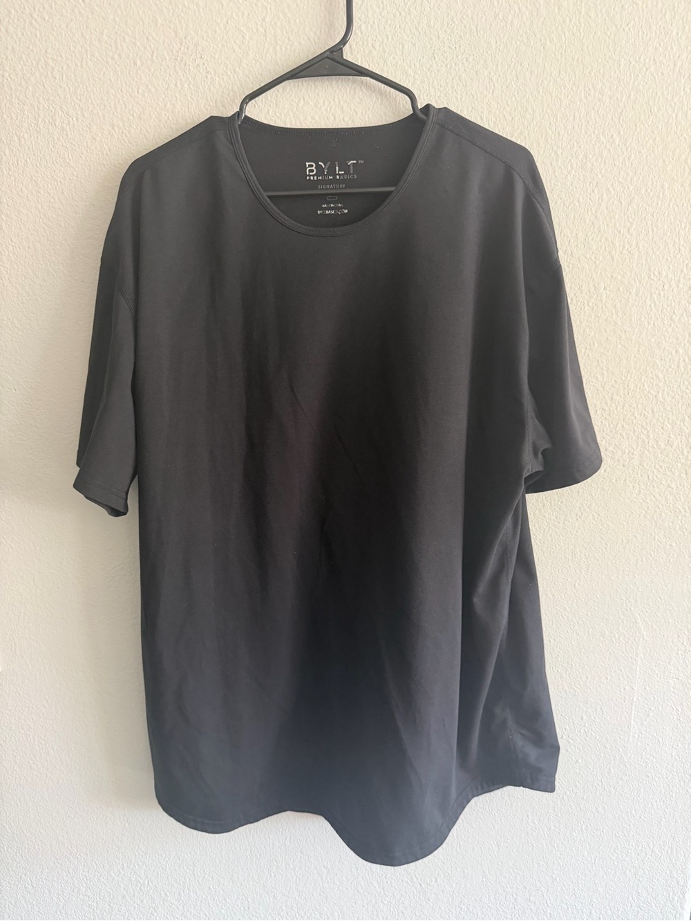 BYLT Basics Signature Black Crew Neck Shirt XXL Active Athleisure Basic